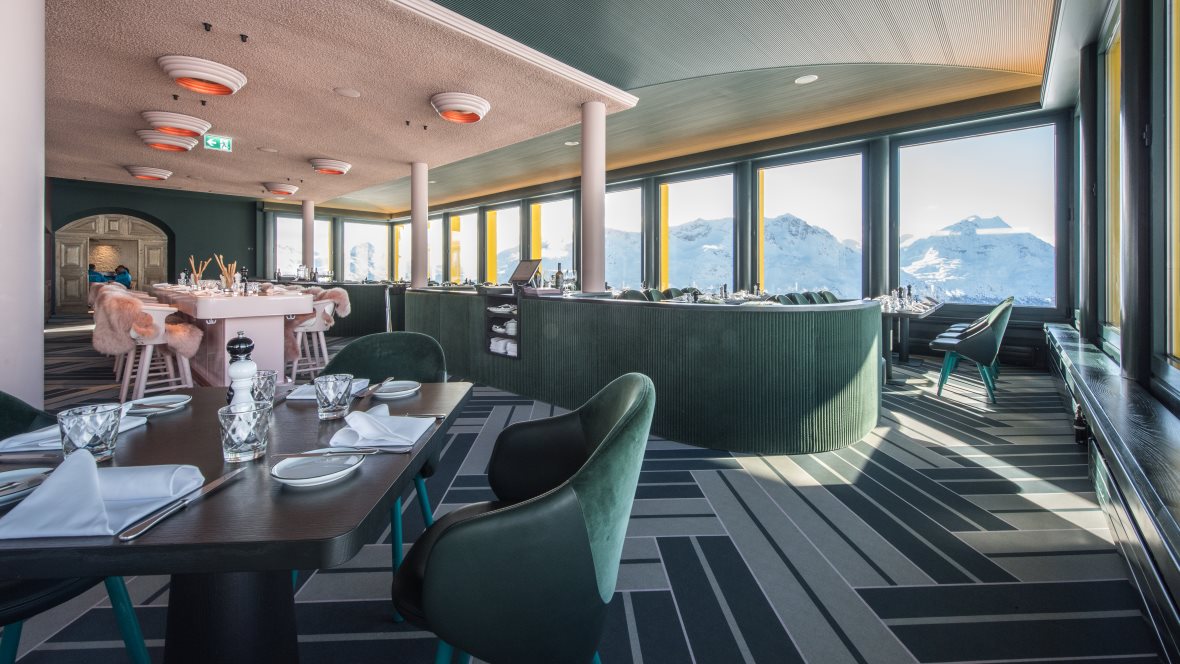 White Marmot Restaurant St. Moritz – Flotex Vision